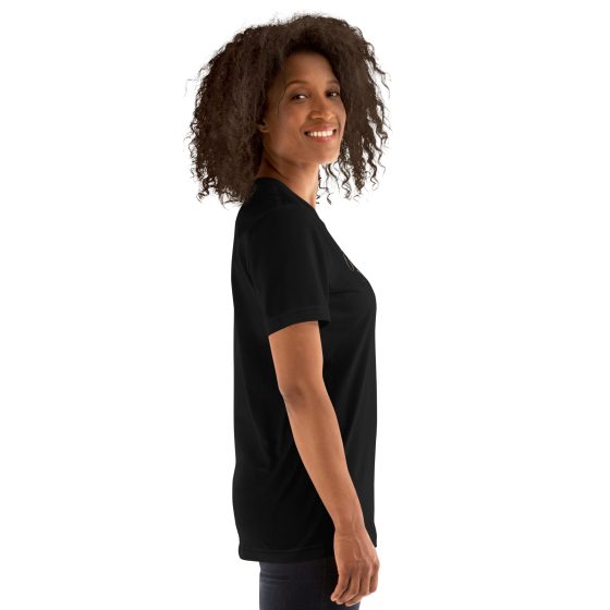 Mo Flames Gold and Red Unisex T-shirt - Image 11