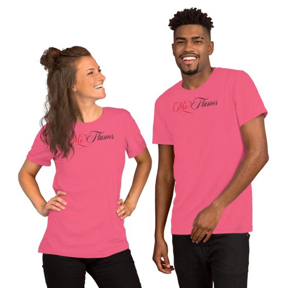 Red and Black Mo Flames Unisex T-shirt - Image 8