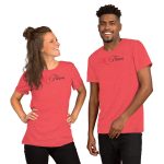 Red and Black Mo Flames Unisex T-shirt - Image 6