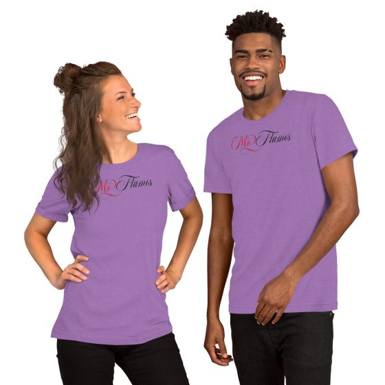 Red and Black Mo Flames Unisex T-shirt - Image 7