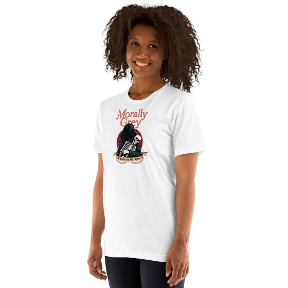 Morally Grey Unisex T-shirt - Image 3