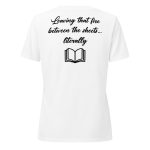 Red and Black Mo Flames White V-Neck Shirt - Image 4
